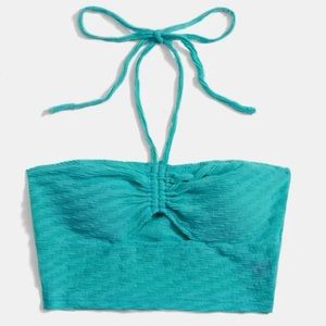 Aquamarine tie Top